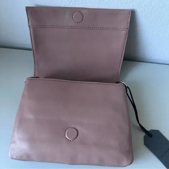 NWT AllSaints Brune Leather Shoulder Bag